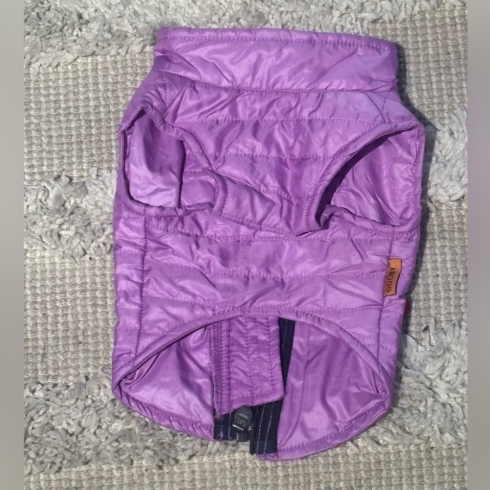 NWT Gooby Puffer Dog Vest with leash ring, Purple, Small - Picture 5 of 5